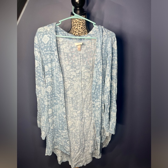 Knox Rose Sweaters - KNOX ROSE Women's Paisley Floral Kimono Cardigan